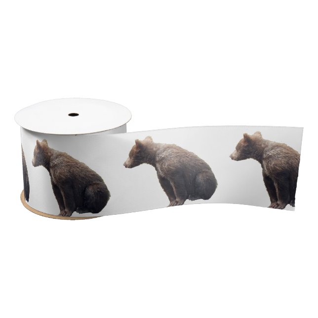 Lazo De Raso Cinta satinada ancha de 3", 2 yenes con cubo de os (Carrete)