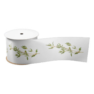 Lazo De Raso Cinta satinada ancha de 3" FRESCO THYME