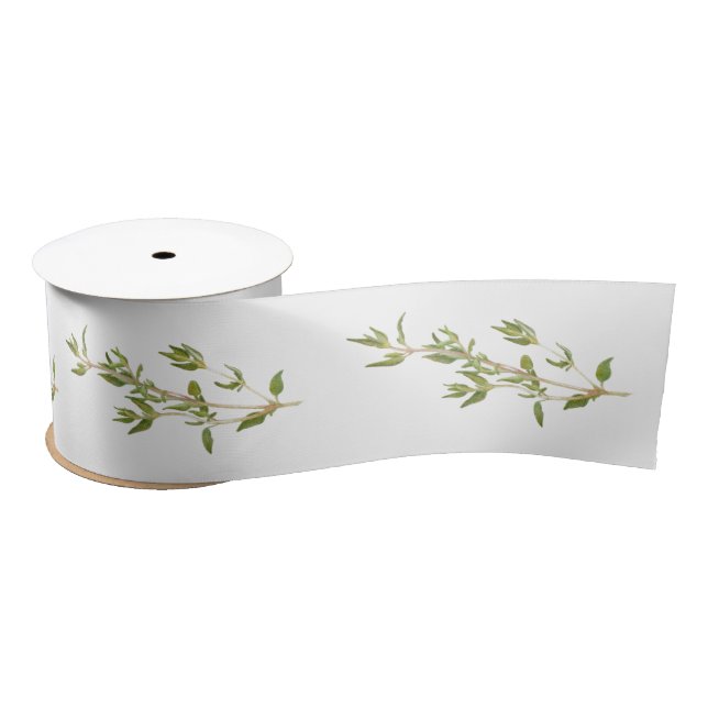 Lazo De Raso Cinta satinada ancha de 3" FRESCO THYME (Carrete)