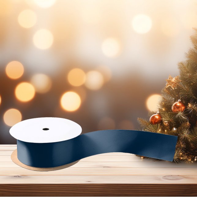 Lazo De Raso Cinta satinada azul de noche oscura (Subido por el creador)