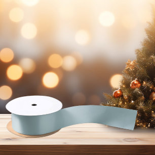 Lazo De Raso Cinta satinada azul turbia y pálida para pastar