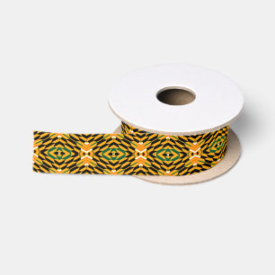 Lazo De Raso Cinta satinada de diseño de Afro Pop Kente