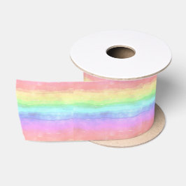 Lazo De Raso Cinta satinada de diseño de arcoiris