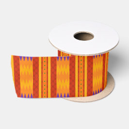 Lazo De Raso Cinta satinada de diseño de kente africano étnico