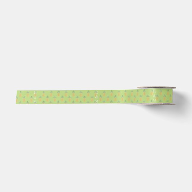 Lazo De Raso Cinta satinada de piña personalizada (Anverso)