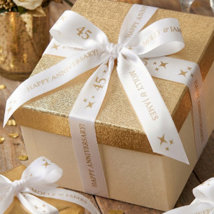 Lazo De Raso Cinta satinada de regalo de aniversario personaliz