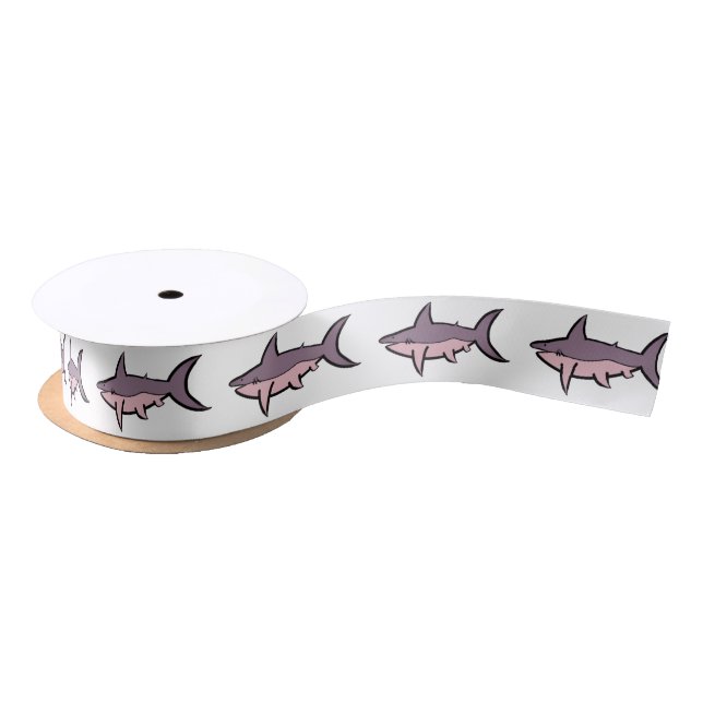 Lazo De Raso Cinta satinada de tiburones (Carrete)