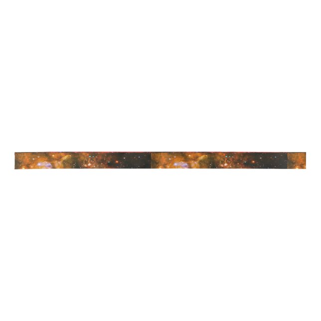 Lazo De Raso Cinta satinada espacial/galaxia (Anverso)