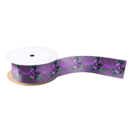 Lazo De Raso Cinta satinada Purple Bow Holiday