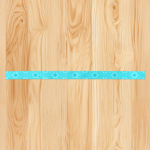 Lazo De Raso Cinta satinada Vivid Aqua Blue Watercolor