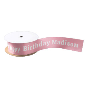 Lazo De Raso Cinta satinizada personalizada Happy Birday
