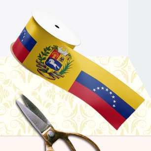 Lazo De Raso Cinta venezolana, emblema, patriota, bandera de Ve