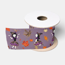 Lazo De Raso Ciruela Muted | Brujita de Halloween