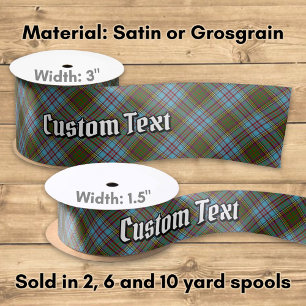 Lazo De Raso Clan Anderson Tartan Satin Ribbon