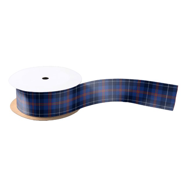 Lazo De Raso Clan Bryson Tartan Blue Plaid (Carrete)