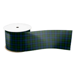 Lazo De Raso Clan Campbell Militar Tartán Green Check