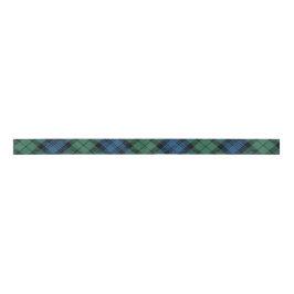 Lazo De Raso Clan Campbell Plaid Blue Green Tartán