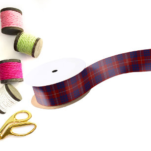 Lazo De Raso Clan Hamilton Tartan Ribbon