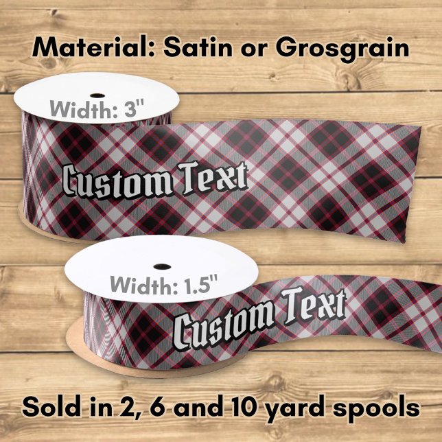 Lazo De Raso Clan MacPherson Hunting Tartan Satin Ribbon (Subido por el creador)