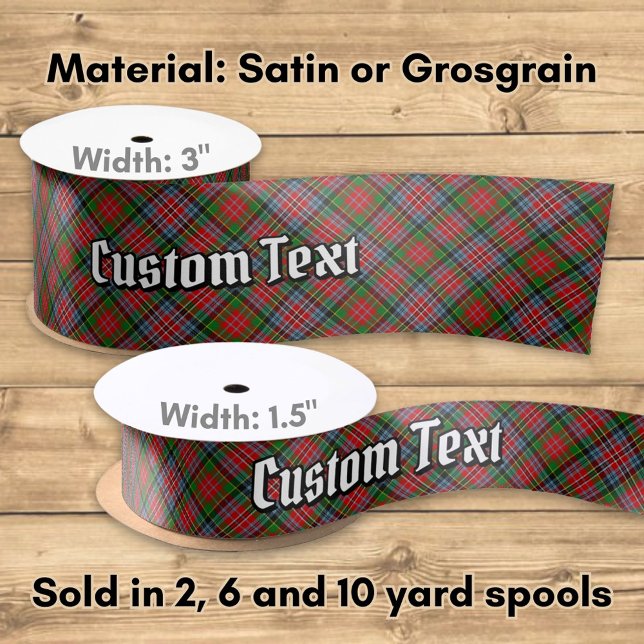 Lazo De Raso Clan MacPherson Tartan Satin Ribbon (Subido por el creador)
