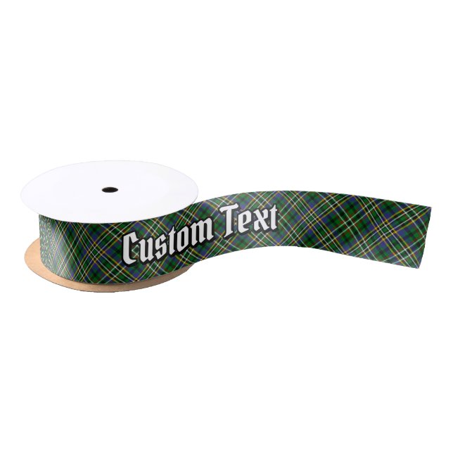 Lazo De Raso Clan Scott Green Tartan Satin Ribbon (Carrete)