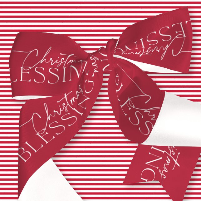 Lazo De Raso Clásicas Bendiciones de Navidad Elegantes Fiesta (Subido por el creador)