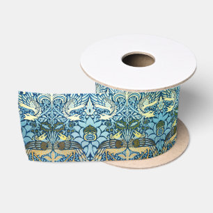 Lazo De Raso Clásico Dragón Pavo Real William Morris