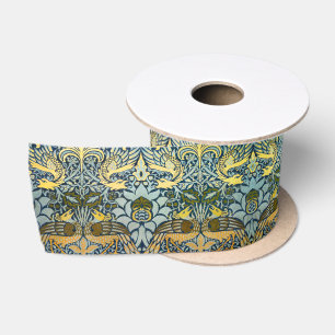 Lazo De Raso Clásico Dragón Pavo Real William Morris