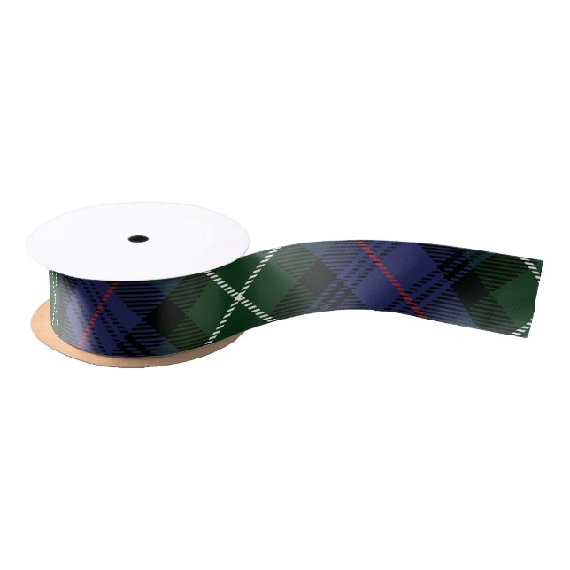 Lazo De Raso Clásico Plaid Green Rustic MacKenzie Tartán (Carrete)