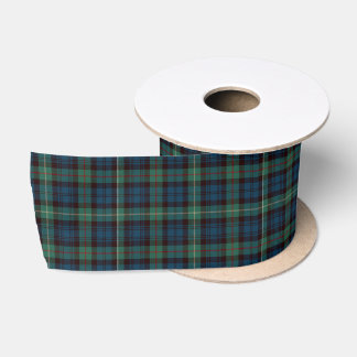 Lazo De Raso Classic Black Watch Tartan Satin Ribbon, Tradition