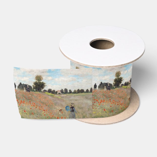 Lazo De Raso Claude Monet - Campo de amapolas (Carrete)