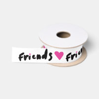 Clipart de los amigos del corazón rosado que hace
