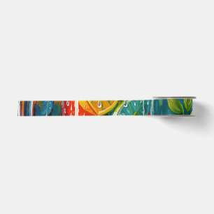 Lazo De Raso Cóctel de Verano Tropical Pintura al Óleo Impasto