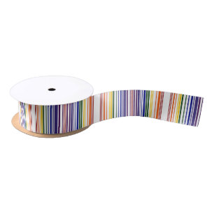 Lazo De Raso Código de barras arcoiris doble
