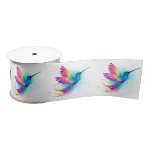 Lazo De Raso Colibrí Arcoíris Exótico