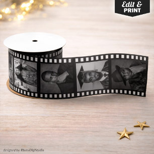 Lazo De Raso Collage de 10 fotos personalizadas con tira de pel