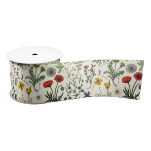 Lazo De Raso Collage de flores silvestres