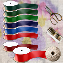 Lazo De Raso Color rojo sólido minimalista festivo