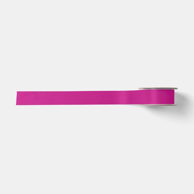 Lazo De Raso Color Rojo Violeta Medio Sólido Plano (Anverso)