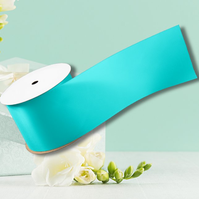 Lazo De Raso Color sólido azul neón | Clásica (Subido por el creador)