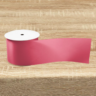 Lazo De Raso Color sólido de sandía salvaje