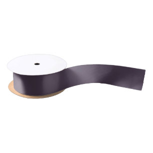 Lazo De Raso Color sólido liso polvoriento morado oscuro Uva du