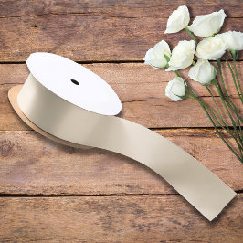 Lazo De Raso Color sólido metálico de champán | Clásica | Elega