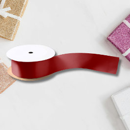 Lazo De Raso Color sólido rojo Crimson | Clásica | Elegante