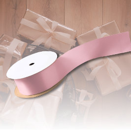Lazo De Raso Color sólido rosa Rubor de moda | Clásico Elegante