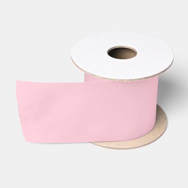Lazo De Raso Color sólido Rosa Té (Carrete)