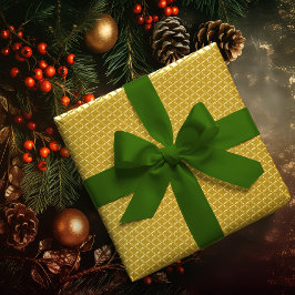 Lazo De Raso Color sólido verde de coníferas