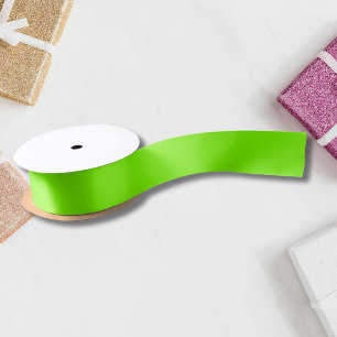 Lazo De Raso Color sólido verde de hierba   Clásica   Elegante