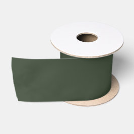 Lazo De Raso Color sólido verde kombu