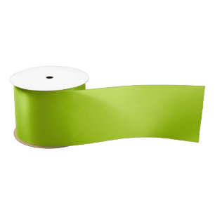 Lazo De Raso Color verde lima de 3 pulgadas